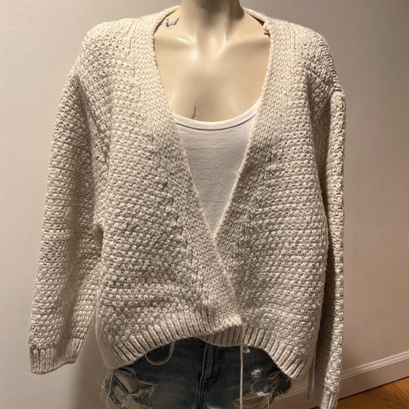 TOPSHOP WRAP SWEATER / CARDIGAN - Picture 4 of 8